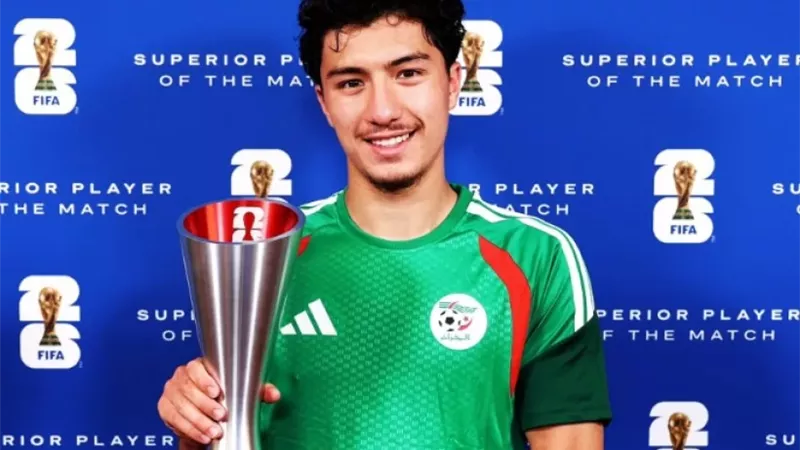 كأس العالم| إبراهيم مازا رجل مباراة الجزائر والأردن