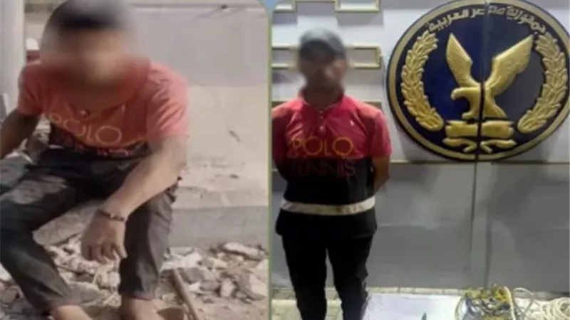 القبض على لص أسلاك أعمدة الإنارة أعلى كوبري بالإسكندرية
