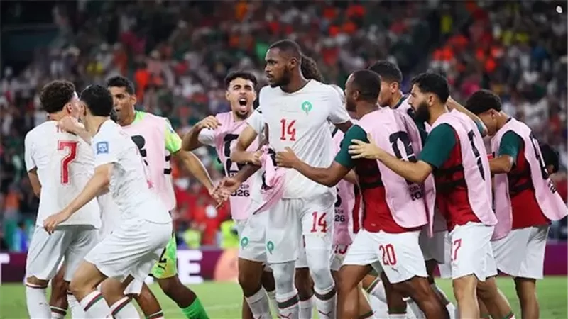 شاهد فرحة لاعبي المغرب بعد الفوز على هولندا بركلات الترجيح