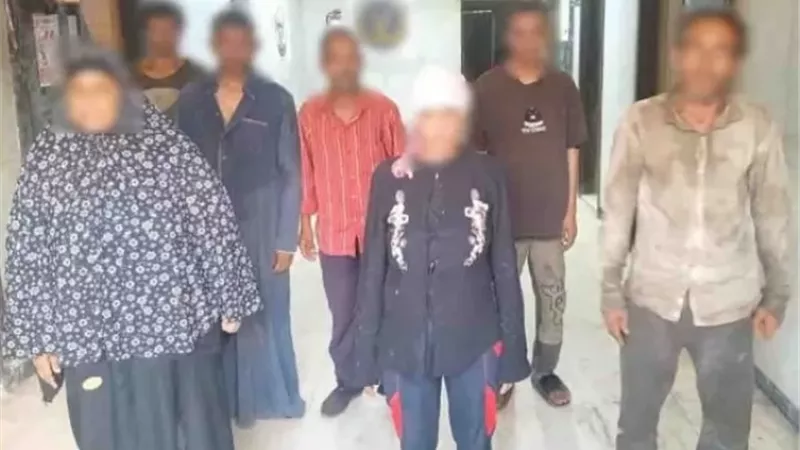 ضبط 5 رجال و3 سيدات لقيامهم بإستغلال الأطفال في أعمال التسول