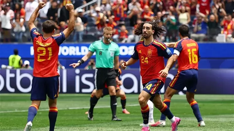 بيدرو بورو يعزز تقدم إسبانيا بالثانى فى شباك النمسا