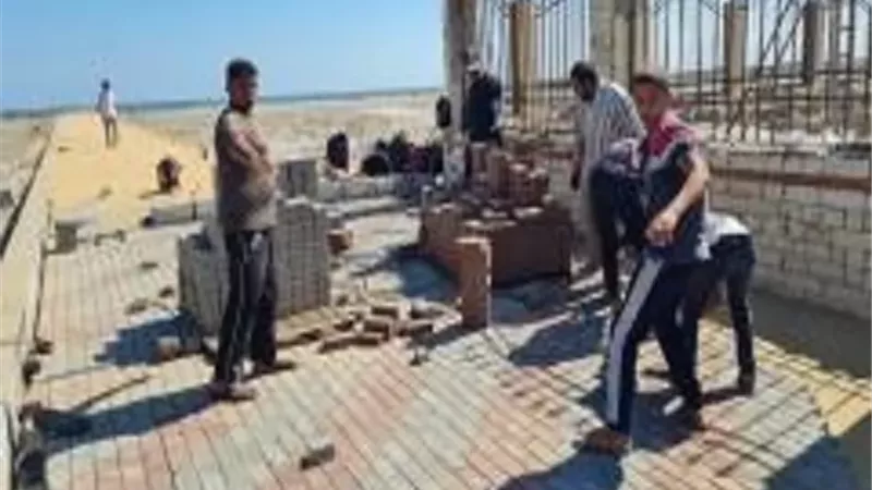 إنشاء مشايات جديدة بمصيف بلطيم لخدمة المصطافين