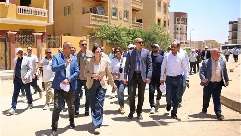 وزيرة الإسكان تتوجه إلى الحي المتميز بمدينة بدر لمتابعة الأعمال الجاري