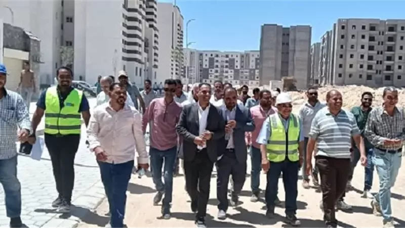 نائب رئيس هيئة المجتمعات العمرانية يتفقد مشروعات مدينة المنيا الجديدة