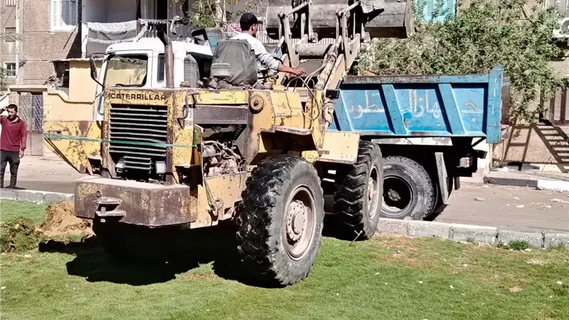 إعادة تأهيل مسطح أخضر بعد ريه بمياه الصرف الصحي في الإسماعيلية