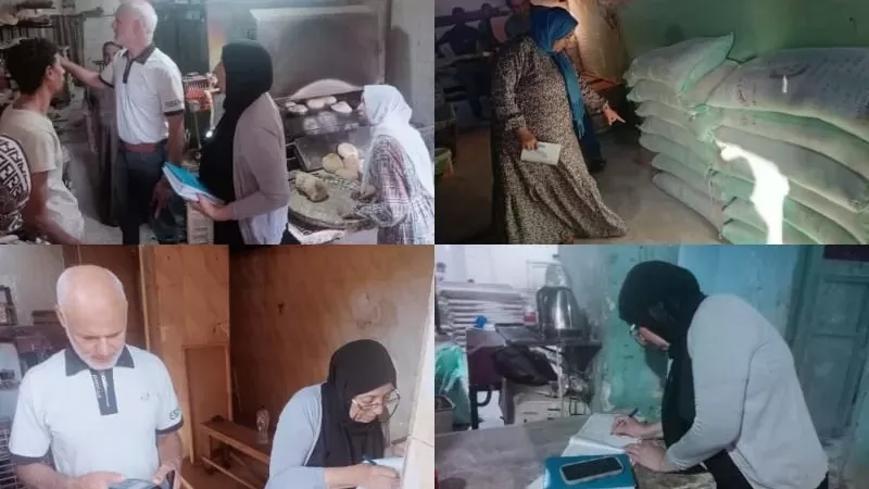 تحرير 67 مخالفة بالمخابز خلال حملات رقابية مكثفة بالقليوبية
