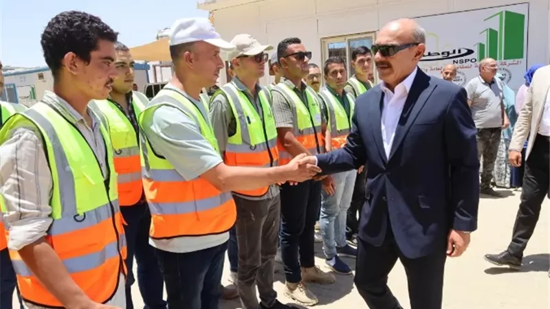 محافظ السويس يتفقد معدلات تنفيذ مشروع 104 عماره