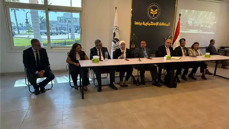 التمثيل التجاري يبحث مع شركات المنطقةالاستثمارية ببنها زيادة الصادارت