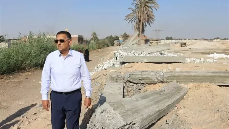 محافظ القليوبية يقود إزالة فورية لتعدي على 10 أفدنة زراعية بأبو زعبل