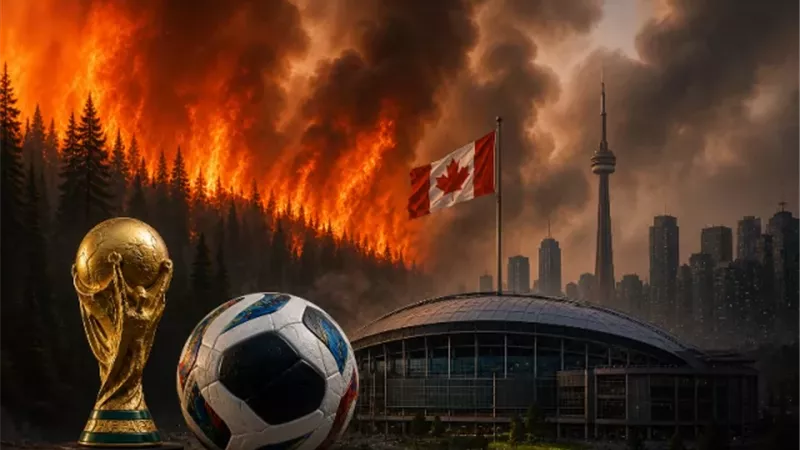 حرائق الغابات فى كندا تهدد نهائى كأس العالم 2026