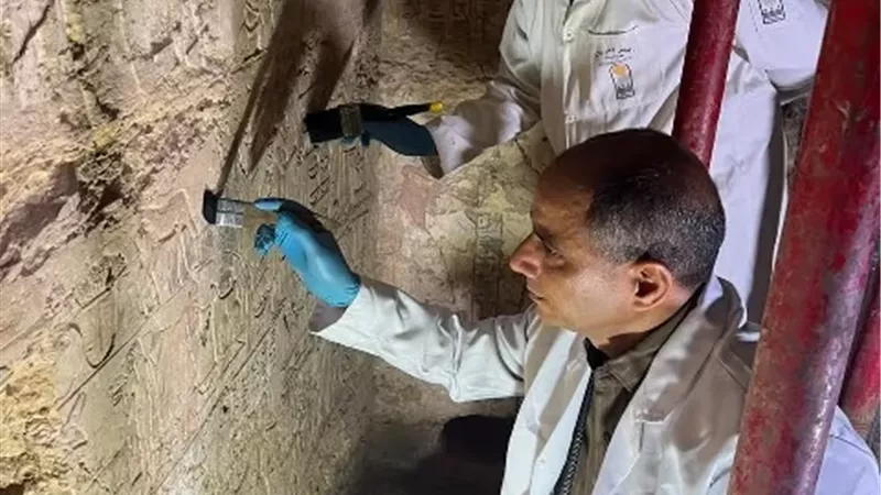 اكتشاف 3 مقابر صخرية تكشف أسرار كبار رجال الدولة الحديثة