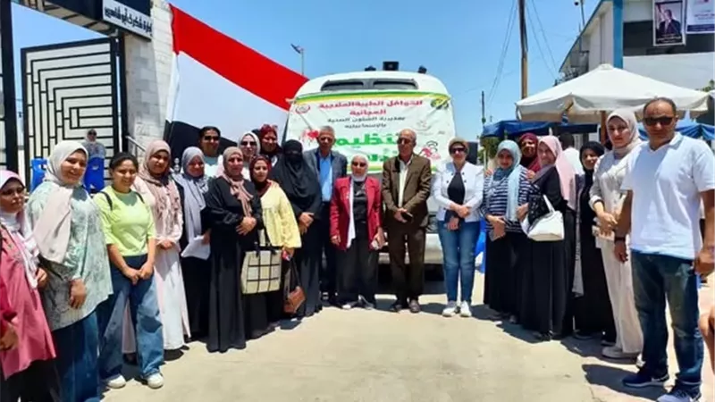 قافلة مجتمعية موسعة لأهالي القنطرة غرب بالإسماعيلية