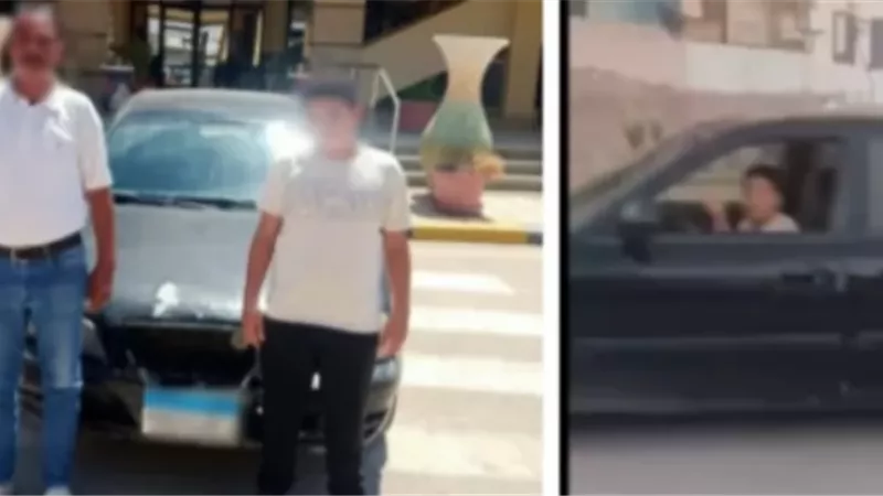 ضبط طفل يقود سيارة في الشرقية