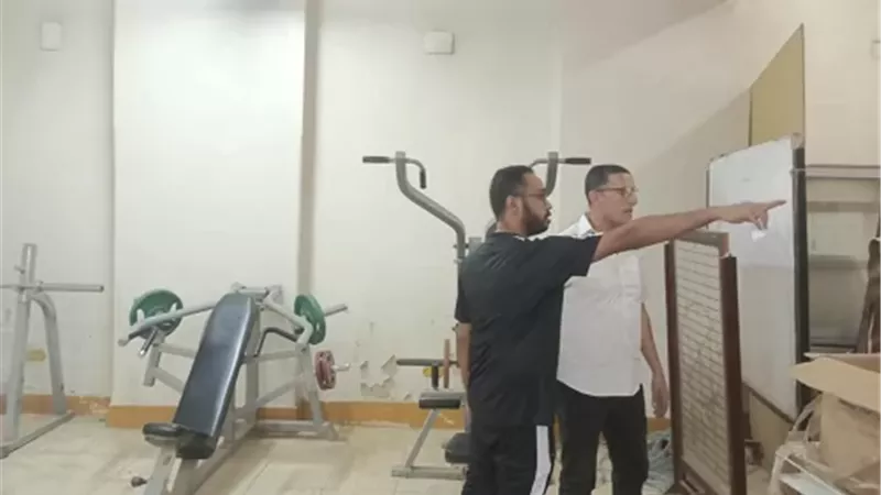 الشباب والرياضة بأسوان يتفقد وحدة الطب الرياضي