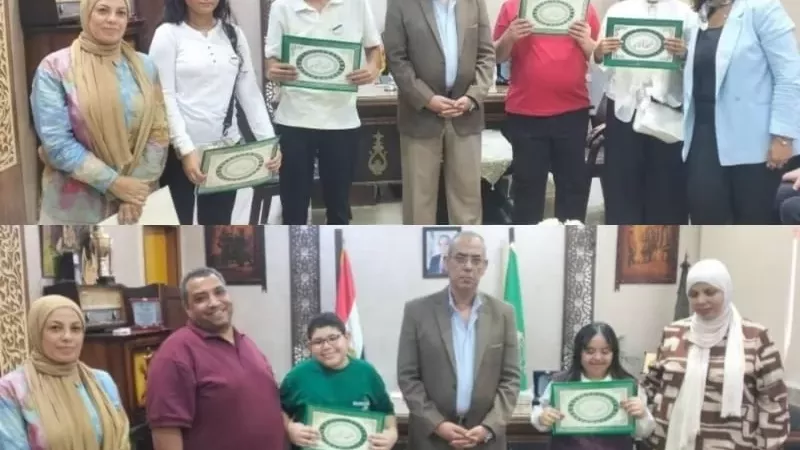 تعليم القليوبية يكرم أوائل الشهادة الإعدادية من طلاب الدمج