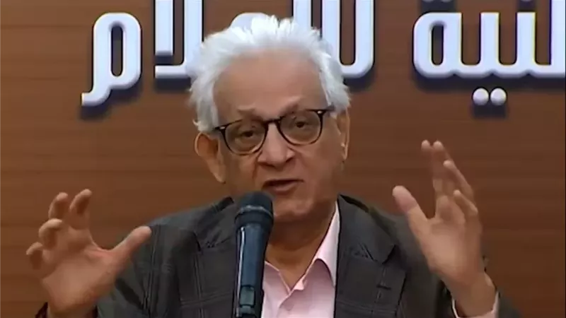 عبد الله السناوي يتحدث عن محمد حسنين هيكل علي شاشة القناة الأولي