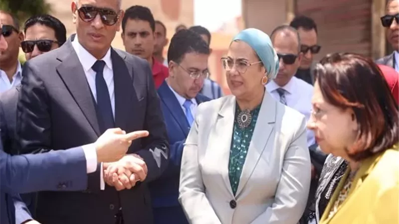 رئيسة القومي للمرأة تتفقد الأرض المخصصة لإنشاء فرع المجلس بكفر الشيخ