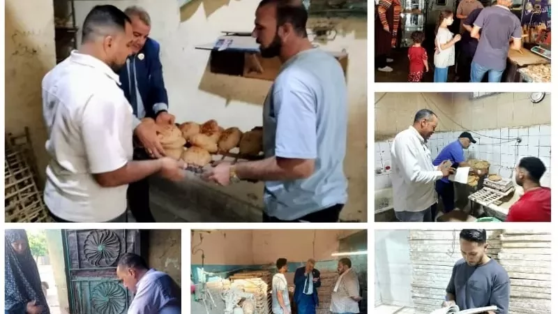 تحرير 74 مخالفة وضبط أغذية فاسدة وسجائر خلال حملات تموينية بالقليوبية