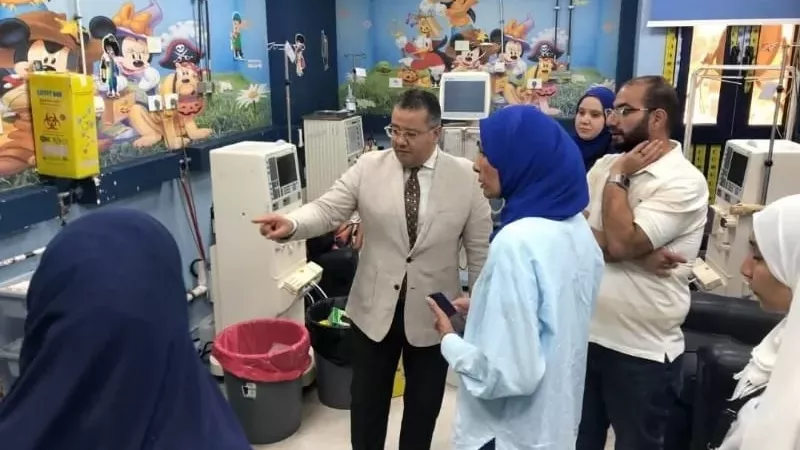 الدخاخني يتفقد مستشفيات جامعة بنها ويشدد على الارتقاء بجودة الخدمات الطبية