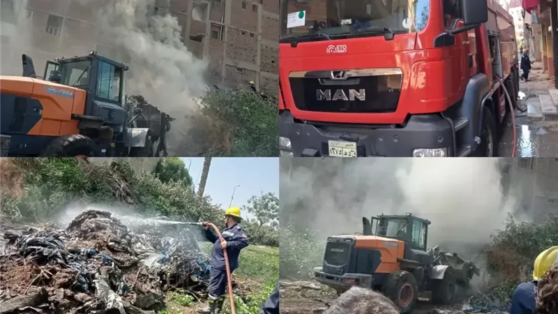 حريق مفاجئ بشونة أخشاب بطوخ.. والحماية المدنية تسيطر على النيران