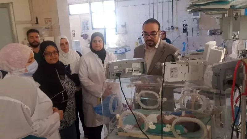 جولة مفاجئة لوكيل مديرية صحة القليوبية بمستشفى بهتيم المركزي