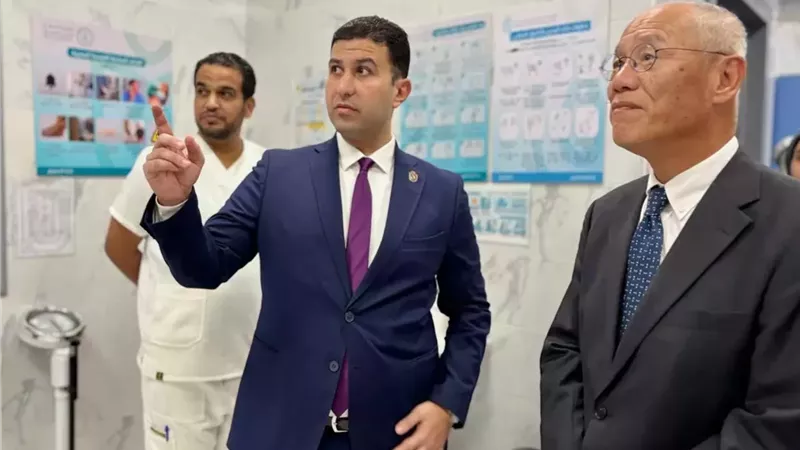 السفير الياباني يشيد بمنظومة الرعاية الصحية في الإسماعيلية