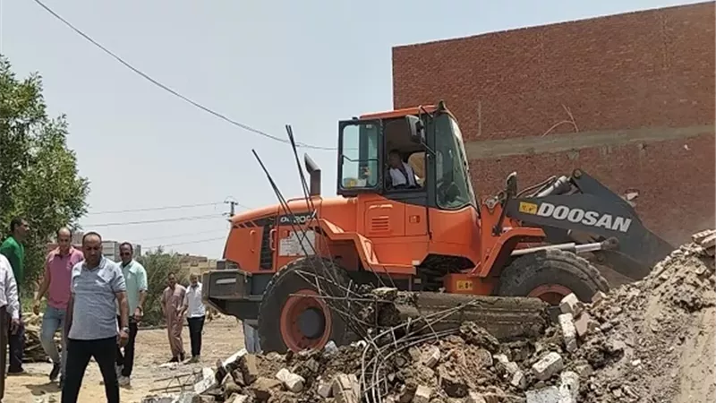 المنيا تحصل على المركز الثاني في إزالة التعديات بالموجة الـ29