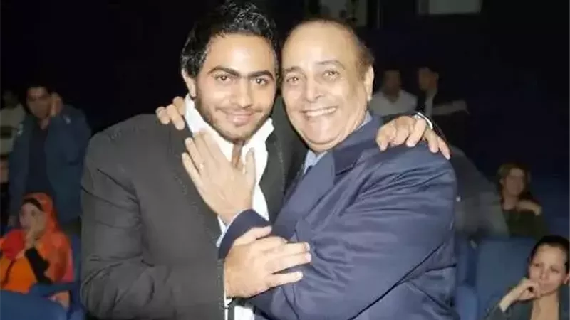 محمد رمضان ينعى والد تامر حسنى بكلمات مؤثرة