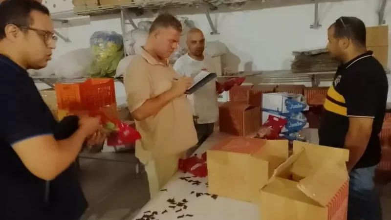 ضبط مصنع غير مرخص ومصادرة 18.4 ألف عبوة حلوى للأطفال بالقليوبية