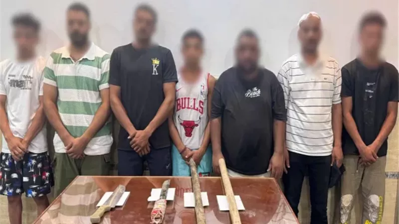 الأمن يضبط المتهمين في فيديو مشاجرة 