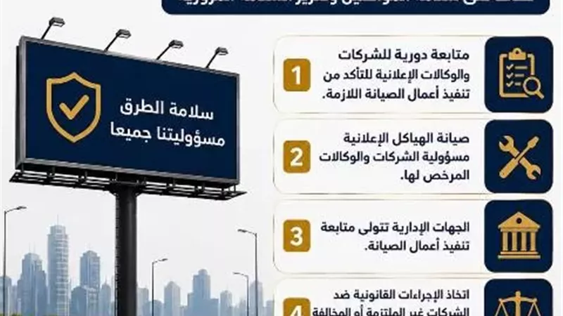 بعد الهزة الأرضية.. توجيهات عاجلة بفحص وصيانة اللوحات الإعلانية