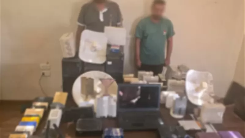ضبط شبكة بث تلفزيوني غير مرخصة بالقليوبية