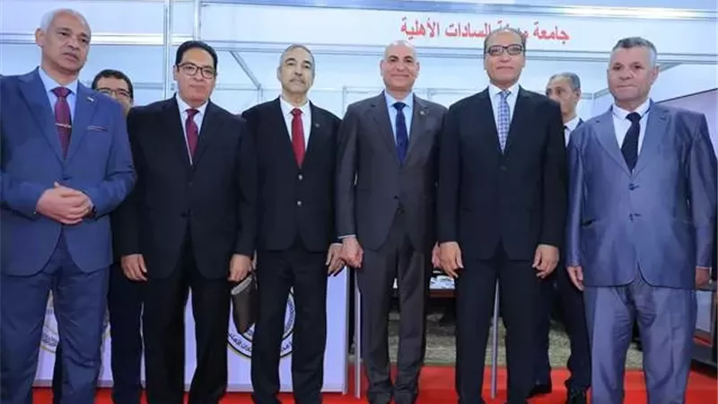 رئيس جامعة السادات يشهد افتتاح النسخة العاشرة من معرض أخبار اليوم