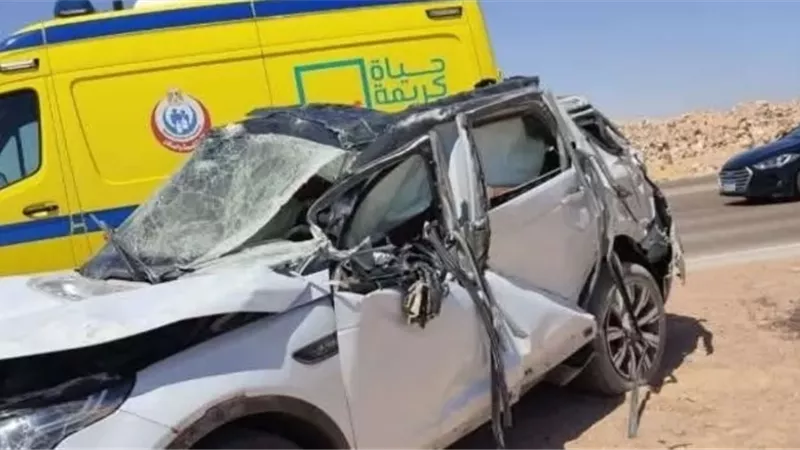 اصابة 9 أثر تصادم ملاكي وميكروباص بالطريق الزراعي أسوان القاهرة