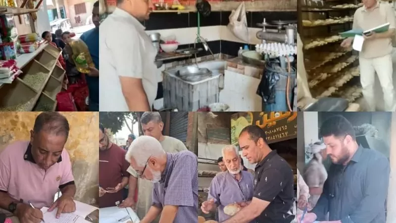 تحرير 55 محضراً لمخالفات المخابز والأنشطة التجارية بالقليوبية