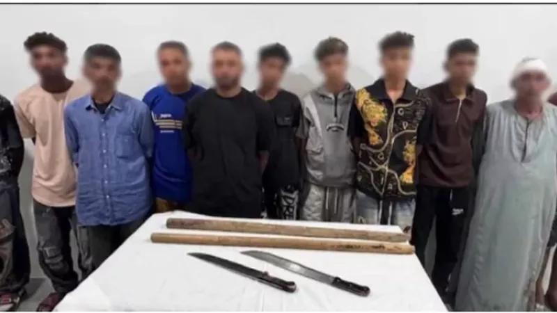 ضبط 11 شخصًا اشتبكوا بالعصي والحجارة في ثالث أكتوبر