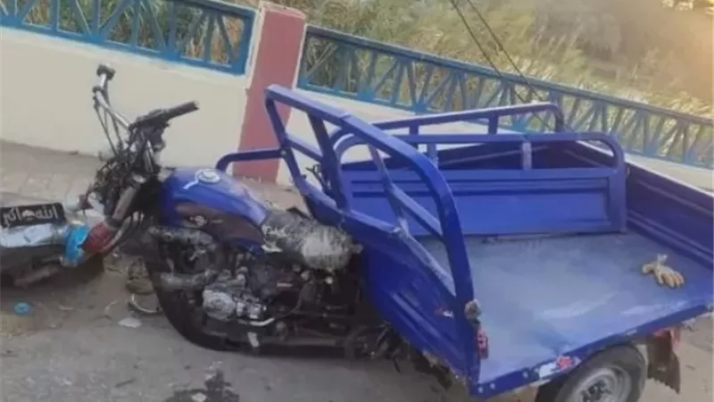 مصرع ربة منزل بحادث تروسيكل بسمالوط وطفل بصعق كهربائى