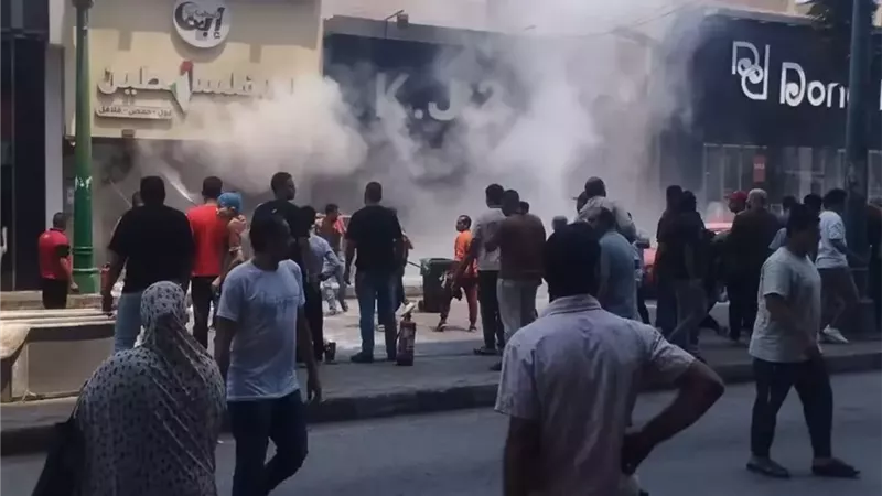 الحماية المدنية تسيطر على حريق مطعم شهير في المنيا