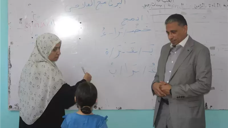 «عطية» يتابع جاهزية مدارس أبو النمرس والحوامدية للعام الدراسي الجديد