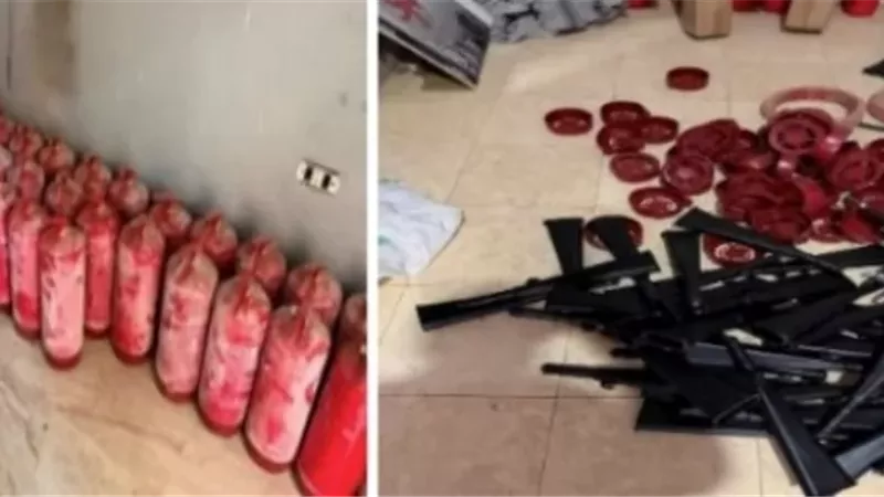 رصد مصنع طفايات حريق غير مرخص في شبرا الخيمة