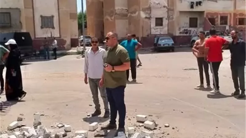 إزالة فورية لتعديات بالبناء المخالف في بالإسماعيلية