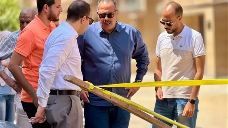 متابعة ميدانية لمشروع الصرف الصحي في أرض الجمعيات بالإسماعيلية