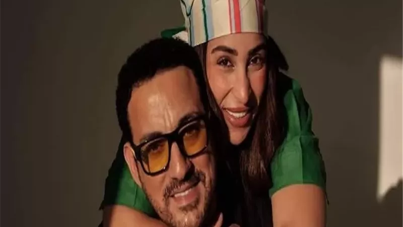 دياب يتغزل فى زوجته بعيد ميلادها: هدية ربنا ليّ