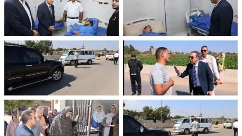 من المستشفى إلى الطريق والشؤون .. 3 تحركات لمحافظ المنوفية