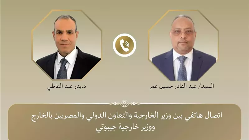 وزير الخارجية يبحث هاتفياً مع نظيره الجيبوتي تطورات الأوضاع في منطقة القرن الأفريقي