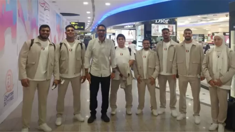 بعثة الجودو تغادر إلى إيطاليا للمشاركة بدورة ألعاب البحر المتوسط