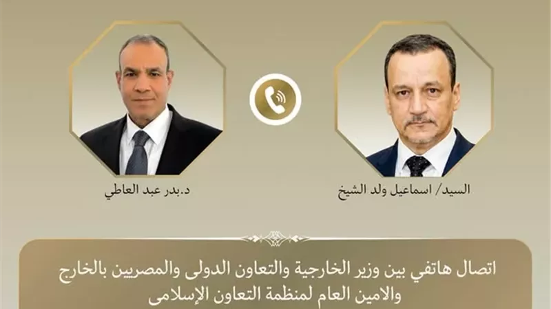 وزير الخارجية يجري اتصالا هاتفيا مع أمين عام منظمة التعاون الإسلامي