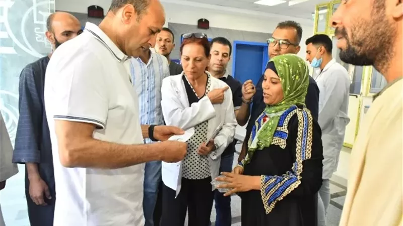 محافظ أسيوط يتفقد وحدة طب أسرة سكرة بمنفلوط