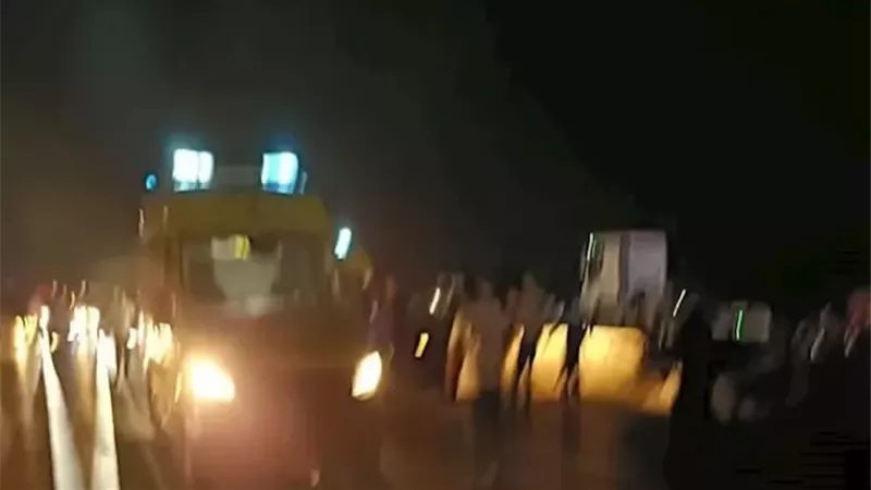 مصرع وإصابة 10 في حادث تصادم مروع على طريق بنها الحر بالقليوبية