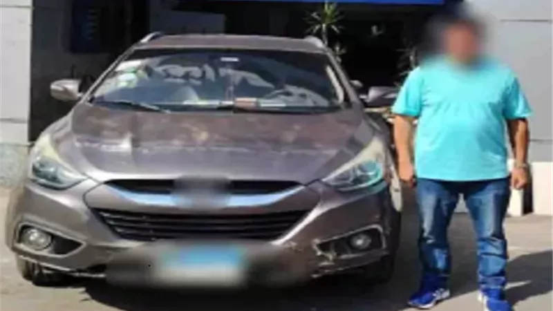 ضبط قائد سيارة اصطدم بأخرى وتعدى على سائقها بالسب في الحدائق